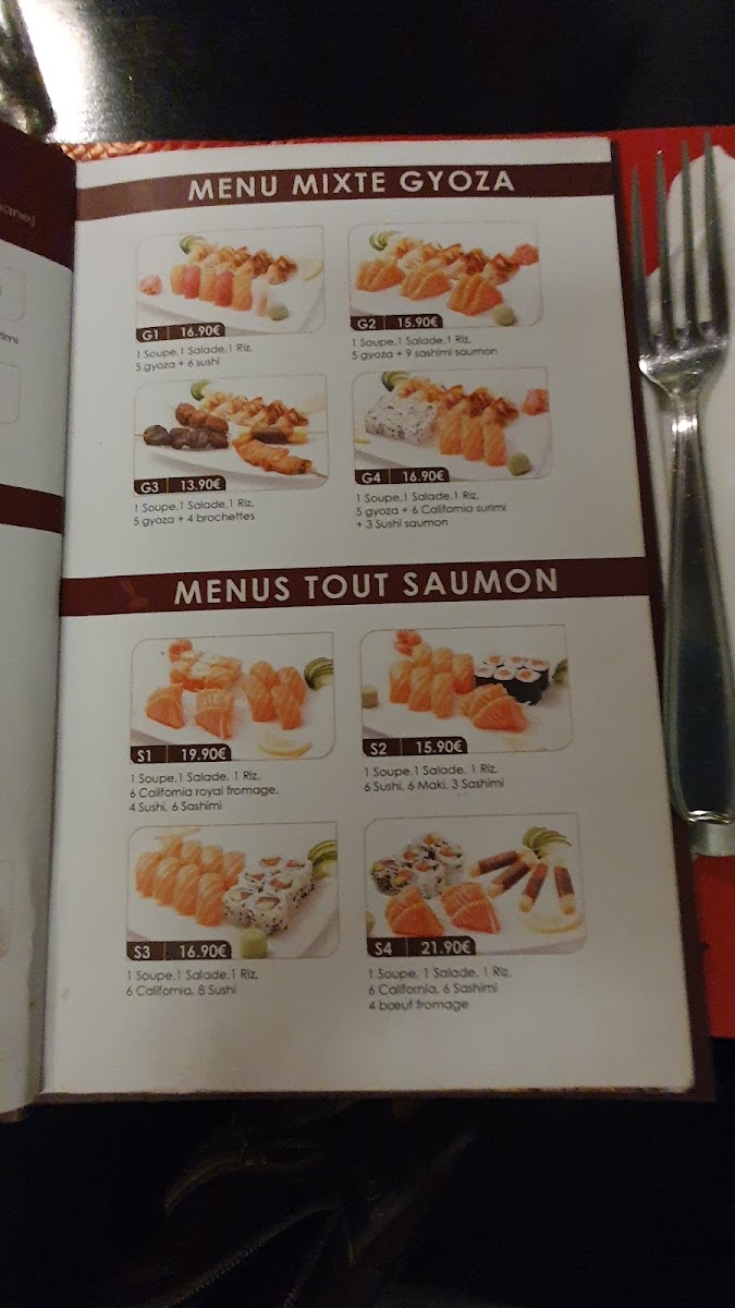 Menu - Osaka photo 2